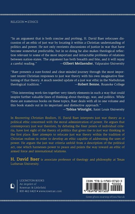 Produktbild: Recovering Christian Realism