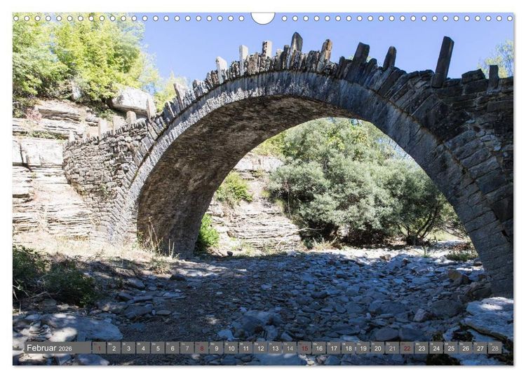 Produktbild: Griechenland 2026 - Zagorochoria und Vikos-Schlucht (Wandkalender 2026 DIN A3 quer), CALVENDO Monatskalender