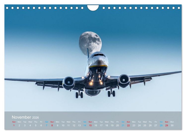 Produktbild: AVIATION MOMENTS 2026 (Wall Calendar 2026 DIN A4 landscape), CALVENDO 12 Month Wall Calendar