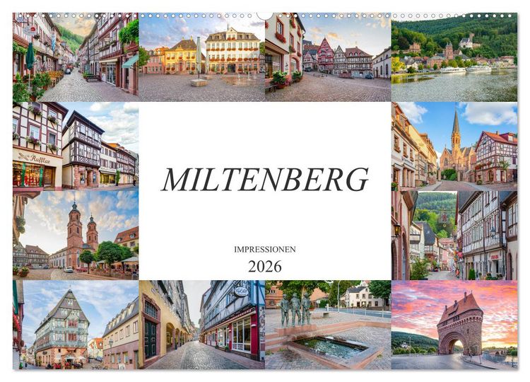 Produktbild: Miltenberg Impressionen (Wandkalender 2026 DIN A2 quer), CALVENDO Monatskalender