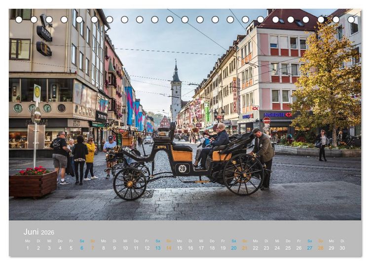 Produktbild: W&uuml;rzburg - Stadt der Kirchen (Tischkalender 2026 DIN A5 quer), CALVENDO Monatskalender