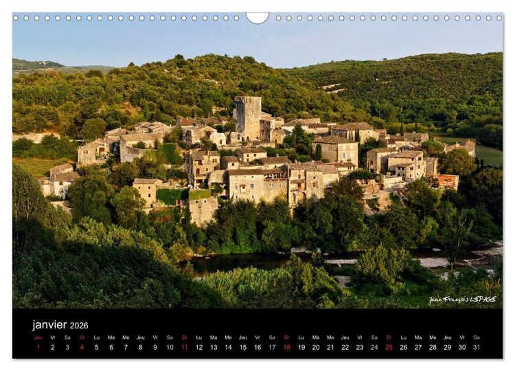 Produktbild: La vall&eacute;e de la C&eacute;ze Gard (Calendrier mural 2026 DIN A3 vertical), CALVENDO calendrier mensuel