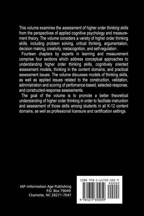 Produktbild: Assessment of Higher Order Thinking Skills