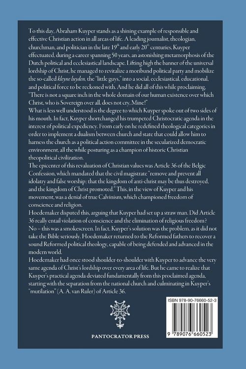 Produktbild: Article 36 of the Belgic Confession Vindicated against Dr. Abraham Kuyper