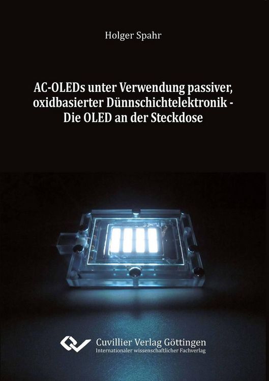 Produktbild: AC-OLEDs unter Verwendung passiver, oxidbasierter D&uuml;nnschichtelektronik