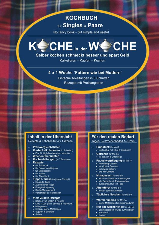 Produktbild: Koche in der Woche - Kochbuch f&uuml;r Singles und Paare