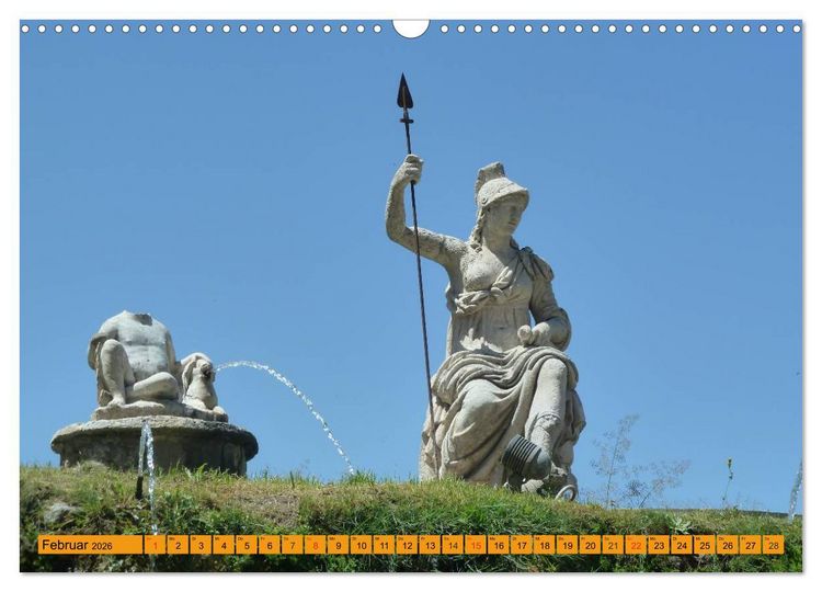Produktbild: Die h&auml;ngenden G&auml;rten von Tivoli - Die Villa d'Este (Wandkalender 2026 DIN A3 quer), CALVENDO Monatskalender