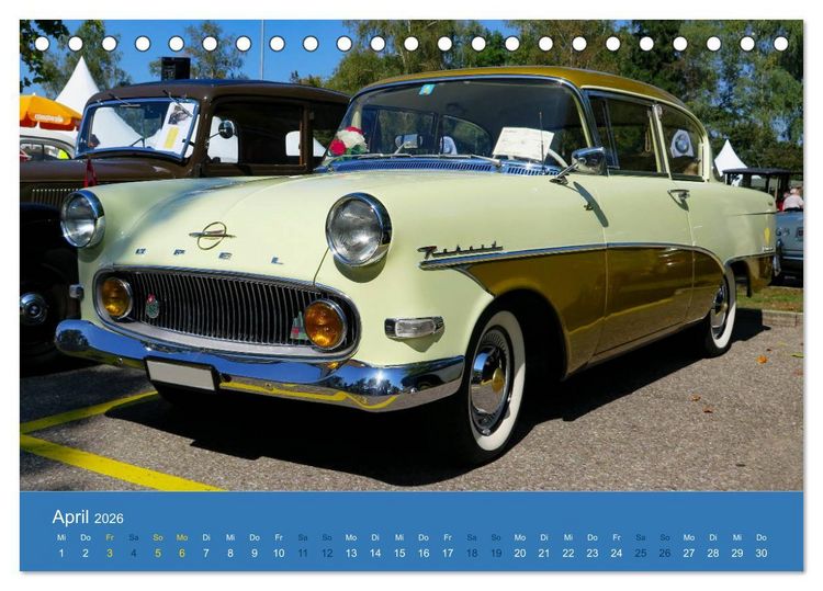 Produktbild: Opel Classics (Tischkalender 2026 DIN A5 quer), CALVENDO Monatskalender