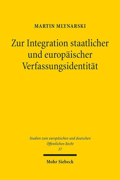 Produktbild: Mlynarski, M: Zur Integration staatlicher und europ&auml;ischer V