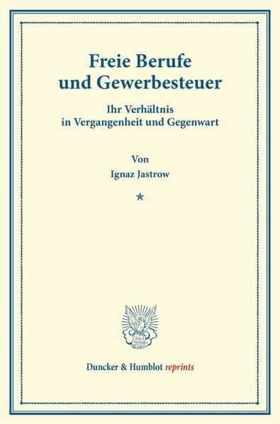 Produktbild: Freie Berufe und Gewerbesteuer.