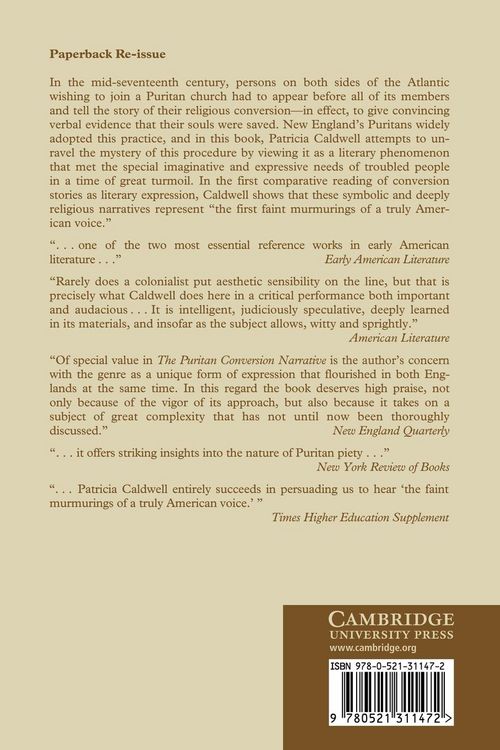 Produktbild: The Puritan Conversion Narrative