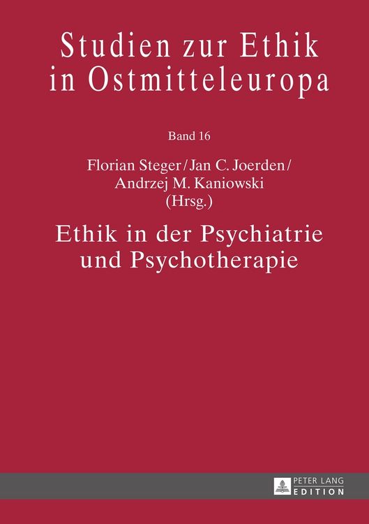 Produktbild: Ethik in der Psychiatrie und Psychotherapie