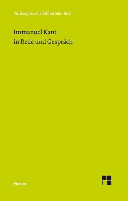 Produktbild: Immanuel Kant in Rede und Gespr&auml;ch
