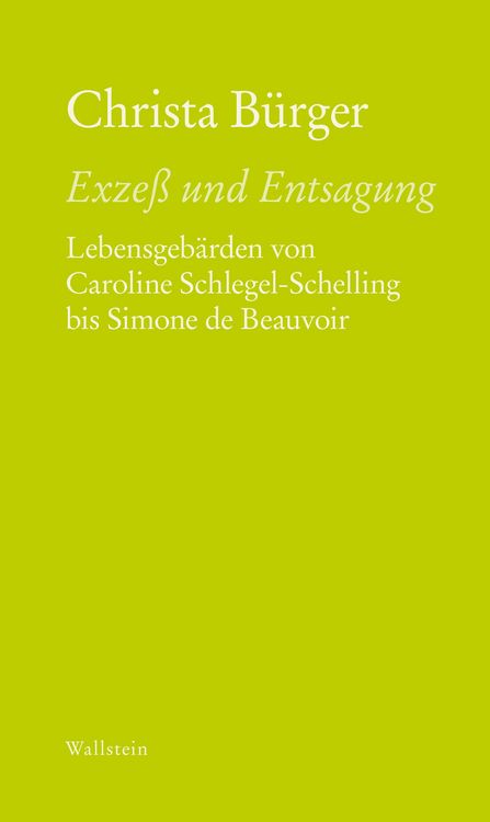 Produktbild: Exze&szlig; und Entsagung