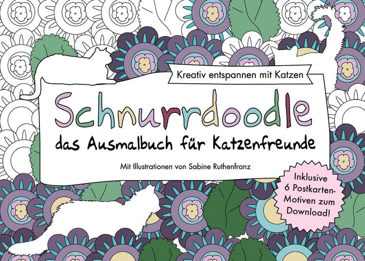 Produktbild: Schnurrdoodle - das Ausmalbuch f&uuml;r Katzenfreunde