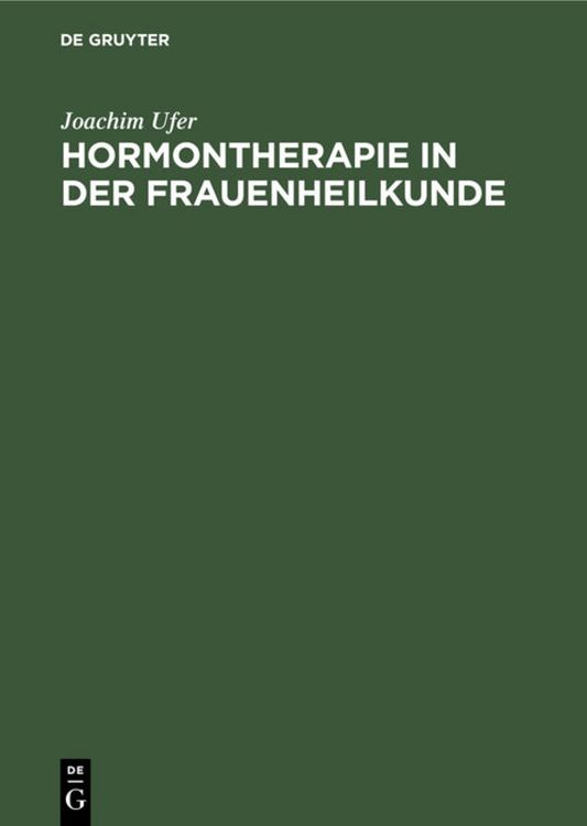 Produktbild: Hormontherapie in der Frauenheilkunde