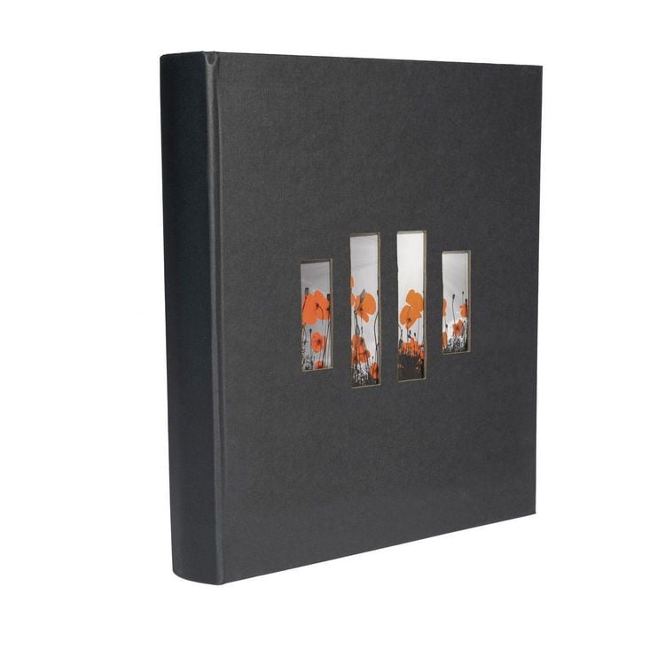 Produktbild: Fotoalbum MILANO 29x32 cm, 60 schwarze Seiten