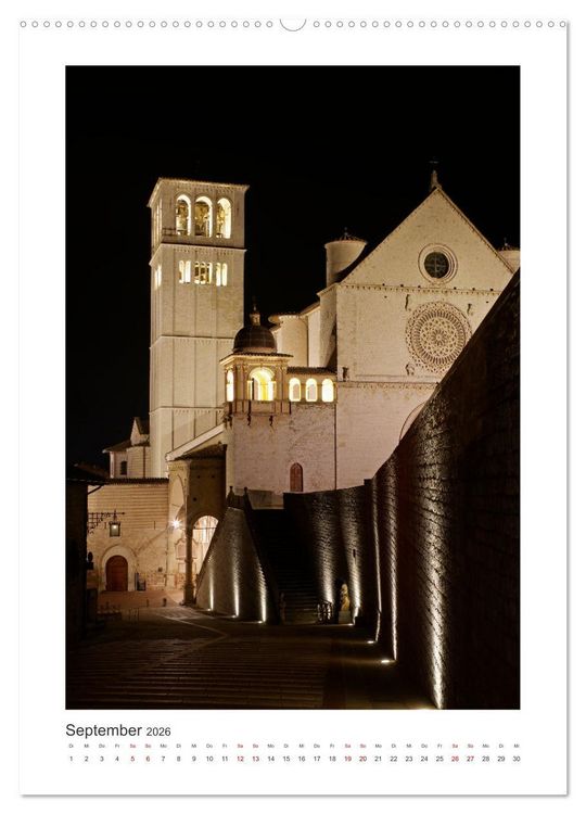 Produktbild: Assisi - Die Stadt zweier gro&szlig;er Heiliger (Wandkalender 2026 DIN A2 hoch), CALVENDO Monatskalender