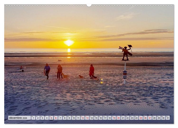 Produktbild: Le Touquet-Paris-Plage - Perle de la c&ocirc;te d'Opale (Calendrier mural 2026 DIN A2 vertical), CALVENDO calendrier mensuel