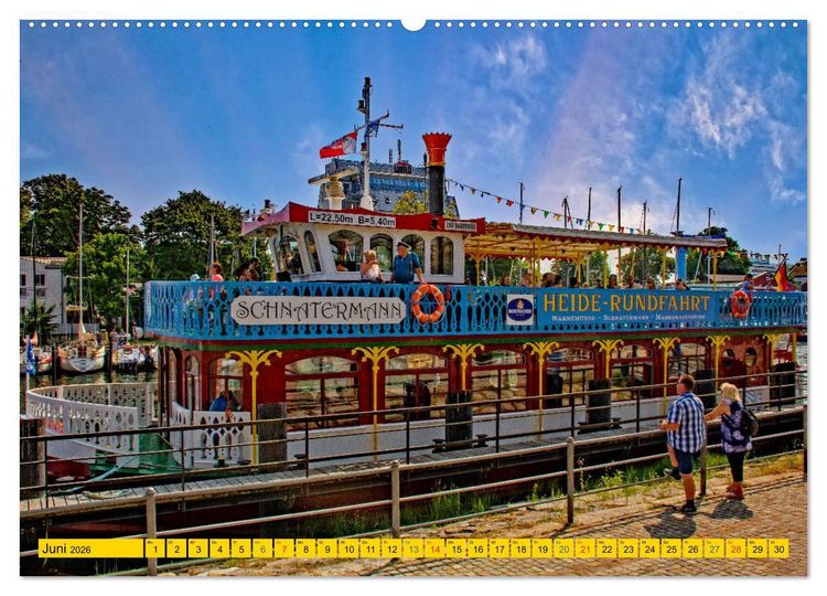 Produktbild: Seebad Warnem&uuml;nde - Sehnsuchtsort an der Ostsee (hochwertiger Premium Wandkalender 2026 DIN A2 quer), Kunstdruck in Hochglanz