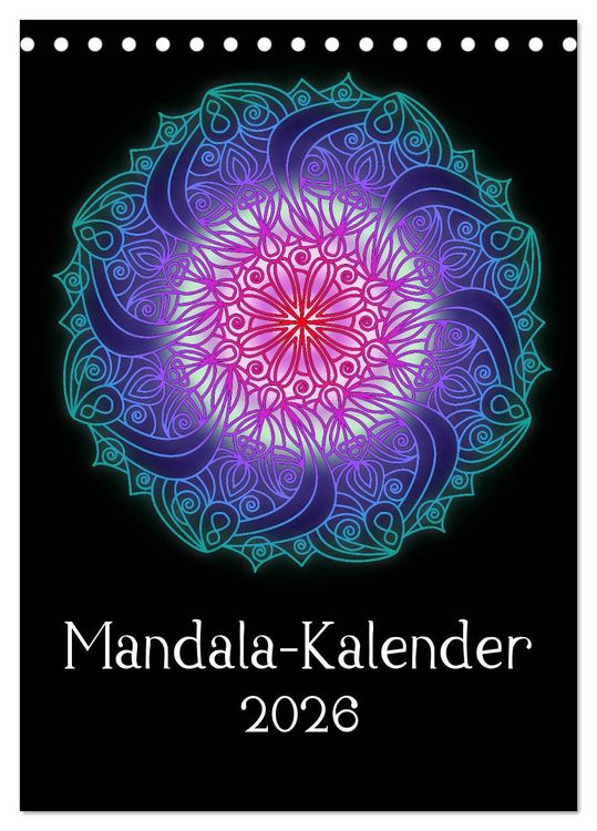 Produktbild: Mandala-Kalender 2026 (Tischkalender 2026 DIN A5 hoch), CALVENDO Monatskalender