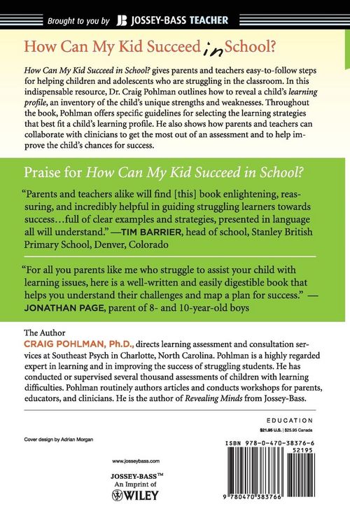 Produktbild: How Can My Kid Succeed in School? What Parents and Teachers Can Do to Conquer Learning Problems