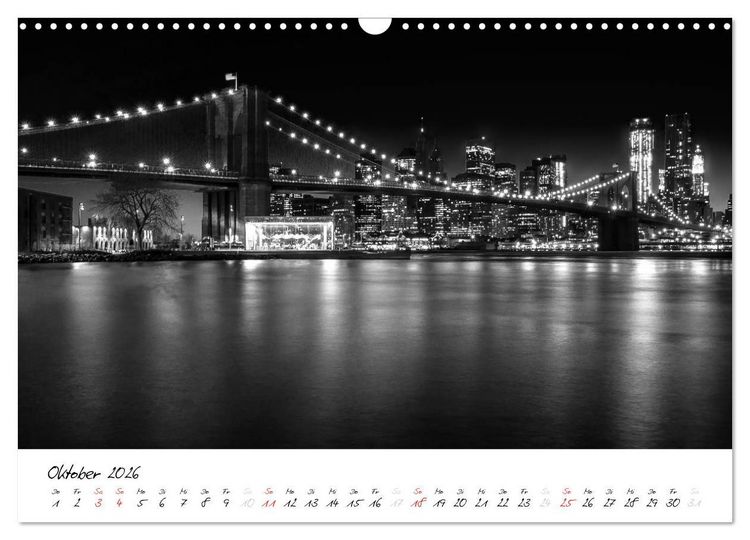 Produktbild: New York &ndash; The Big Apple (Wandkalender 2026 DIN A3 quer), CALVENDO Monatskalender