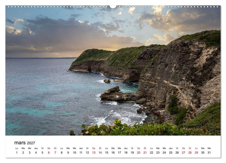 Produktbild: Guadeloupe - Antilles fran&ccedil;aises (Calendrier mural haut de gamme 2027 DIN A2 vertical), CALVENDO calendrier mensuel