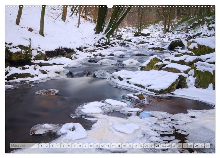 Produktbild: Moore und B&auml;che in Eifel und Ardennen (Wandkalender 2026 DIN A2 quer), CALVENDO Monatskalender