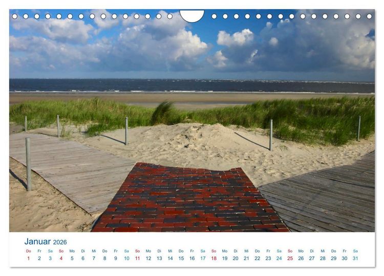 Produktbild: Langeoog 2026. Impressionen zwischen Hafen und Ostende (Wandkalender 2026 DIN A4 quer), CALVENDO Monatskalender