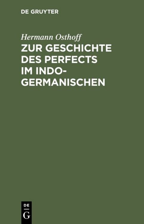 Produktbild: Zur Geschichte des Perfects im Indogermanischen
