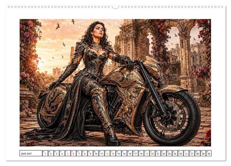 Produktbild: Nachtreiterinnen (Wandkalender 2027 DIN A2 quer), CALVENDO Monatskalender