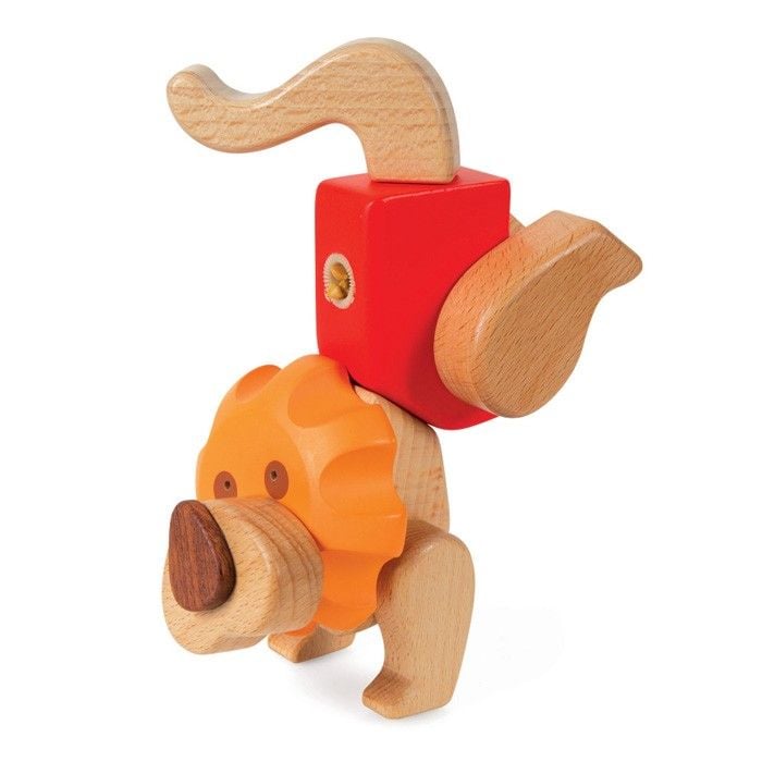 Produktbild: small foot 9835 - Kreativ-Bausatz L&ouml;we, Holz, Klick & Dreh System