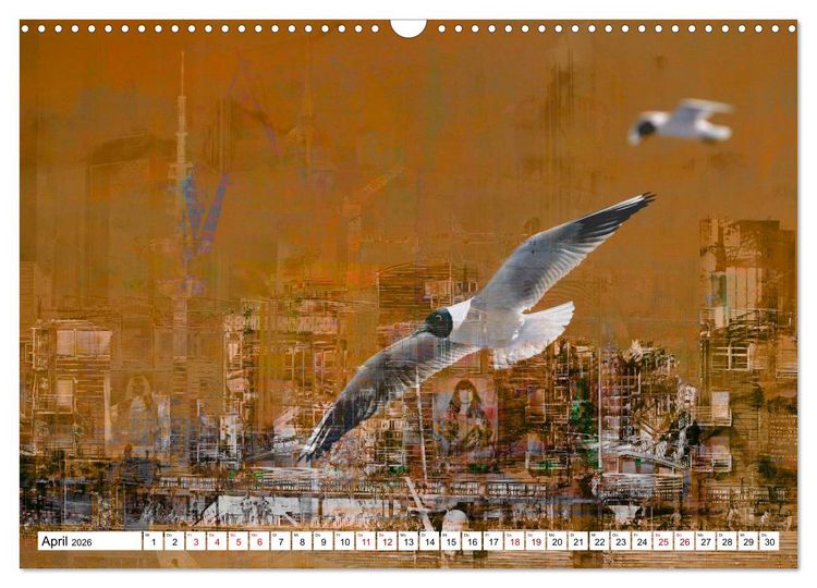 Produktbild: Hamburger GoldArt (Wandkalender 2026 DIN A3 quer), CALVENDO Monatskalender