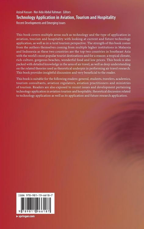 Produktbild: Technology Application in Aviation, Tourism and Hospitality