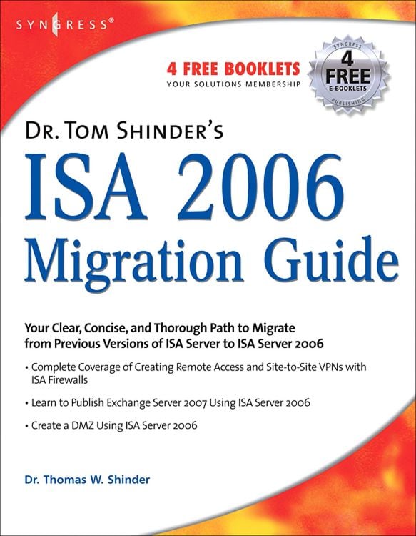 Produktbild: Dr. Tom Shinder's ISA Server 2006 Migration Guide