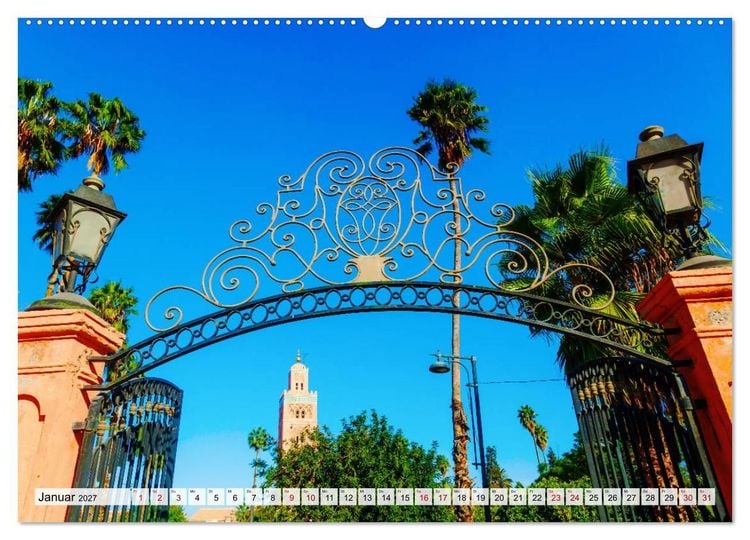 Produktbild: Marrakesch - Perle des S&uuml;dens (Wandkalender 2027 DIN A2 quer), CALVENDO Monatskalender