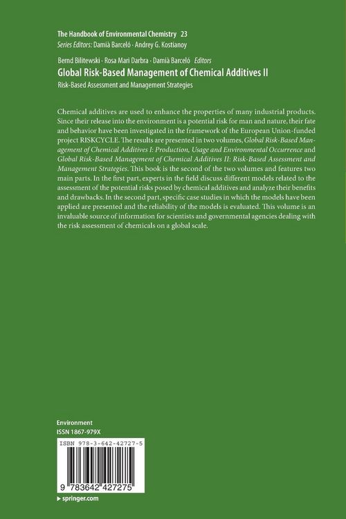 Produktbild: Global Risk-Based Management of Chemical Additives II