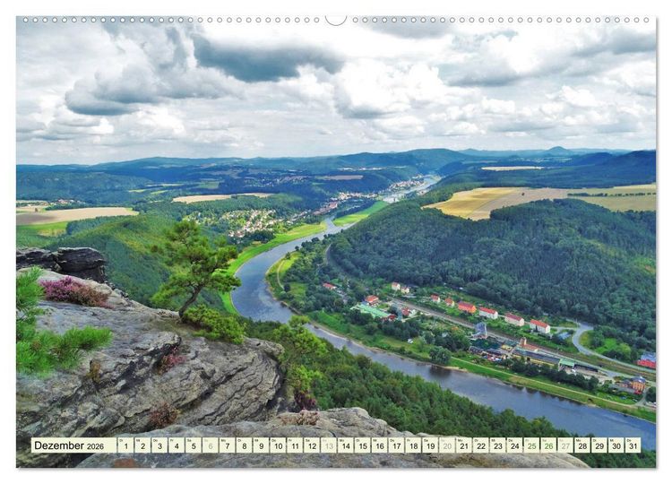 Produktbild: Wandererlebnisse in der S&auml;chsischen Schweiz (Wandkalender 2026 DIN A2 quer), CALVENDO Monatskalender