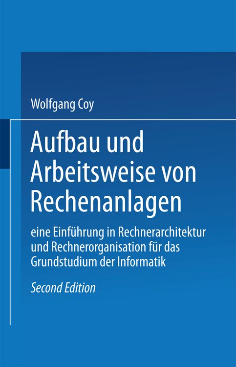 Produktbild: Aufbau und Arbeitsweise von Rechenanlagen