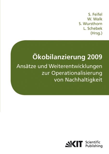 Produktbild: &Ouml;kobilanzierung 2009 - Ans&auml;tze und Weiterentwicklungen zur Operationalisierung von Nachhaltigkeit