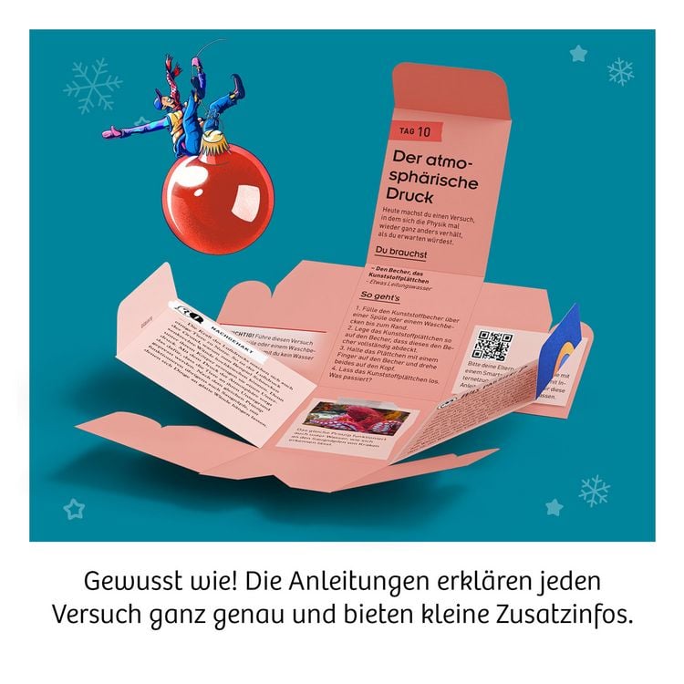 Produktbild: Adventskalender - Die sch&ouml;nsten Experimente zur Weihnachtszeit