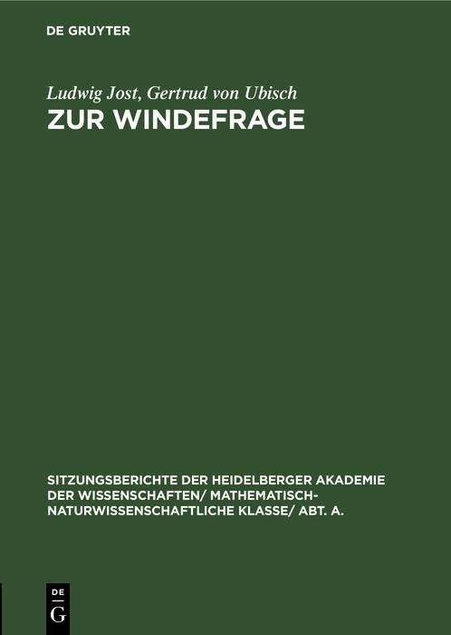 Produktbild: Zur Windefrage