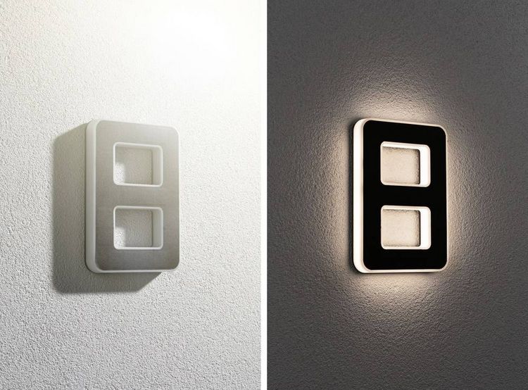 Produktbild: Paulmann 79849 Solar-Hausnummernleuchte 0.20W Warmwei&szlig; Schwarz