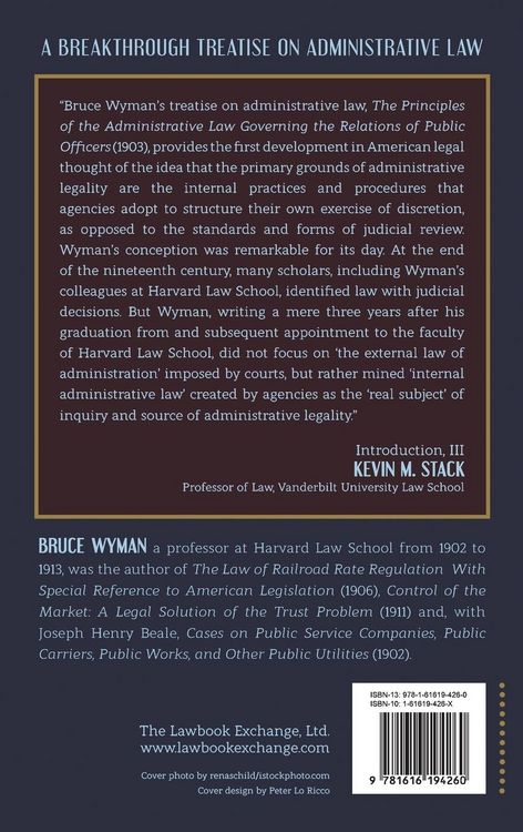 Produktbild: The Principles of the Administrative Law Governing the Relations of Public Officers
