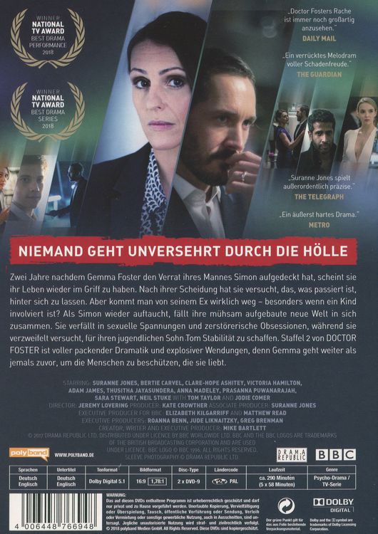 Produktbild: Doctor Foster - Staffel 2 [2 DVDs]
