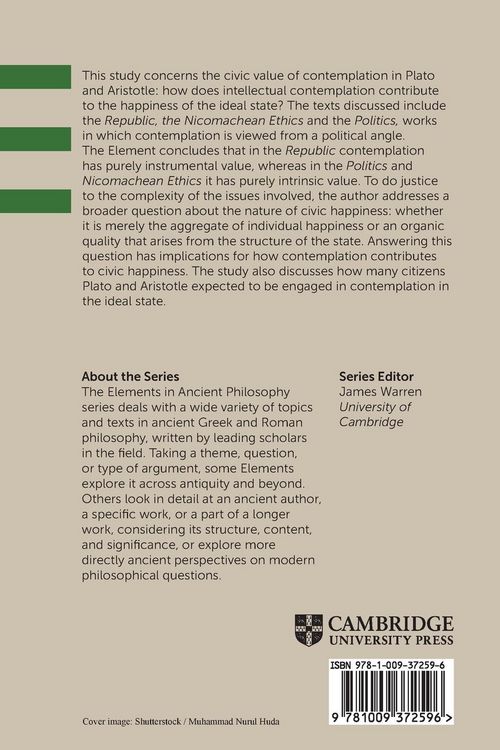Produktbild: Contemplation and Society in Plato and Aristotle