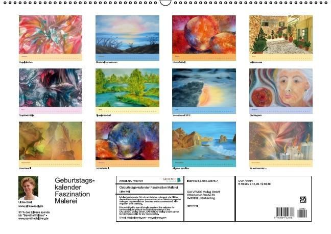 Produktbild: Geburtstagskalender Faszination Malerei - mit immerw&auml;hrendem Kalender (Wandkalender immerw&auml;hrend DIN A2 quer)
