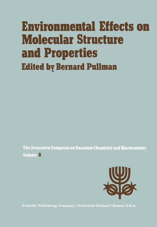 Produktbild: Environmental Effects on Molecular Structure and Properties