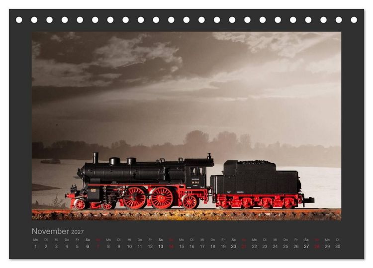 Produktbild: Dampflokomotiven in Spur N (Tischkalender 2027 DIN A5 quer), CALVENDO Monatskalender